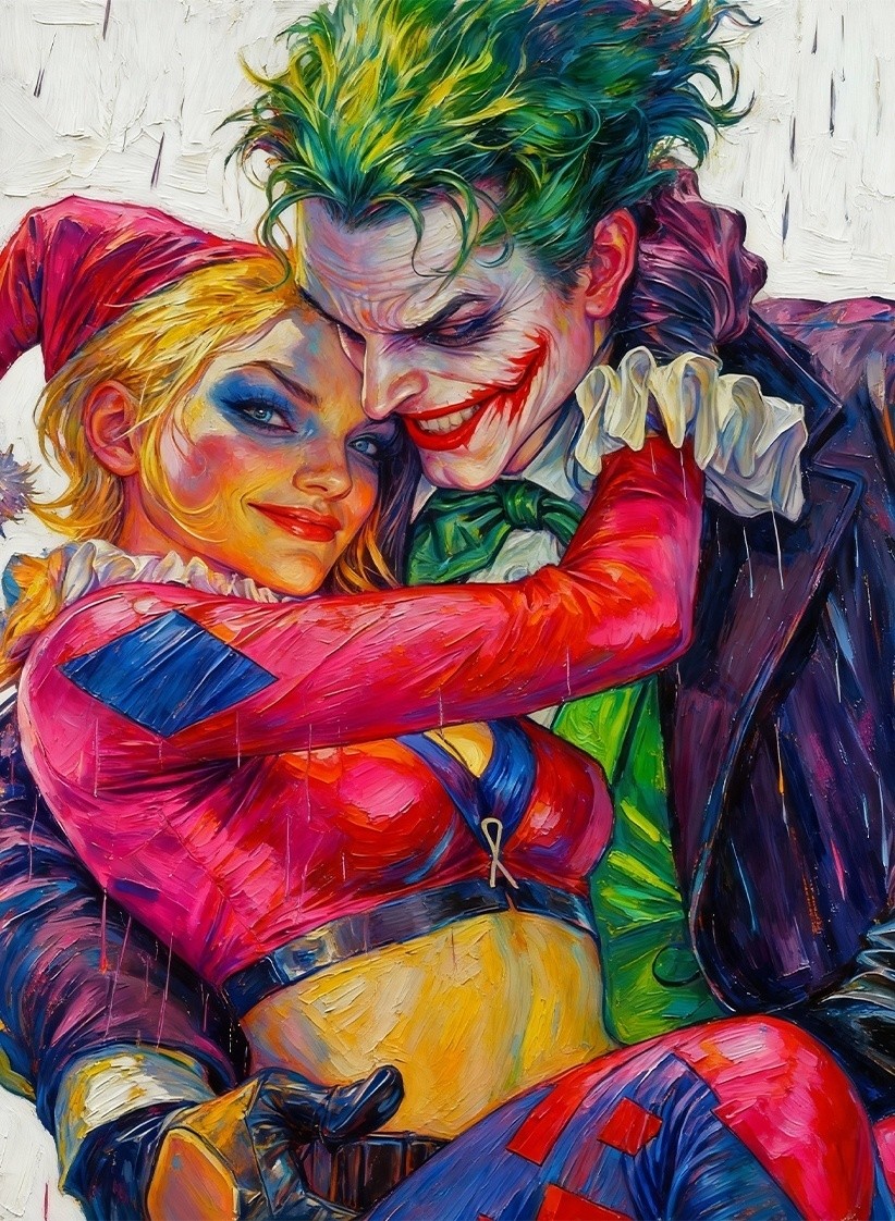 Harley Quinn The Joker Batman DC Comics Limited Artist Signed Trading Card /30 Harley Quinn The Joker Batman DC Comics Limited Artist Signed Trading Card /30