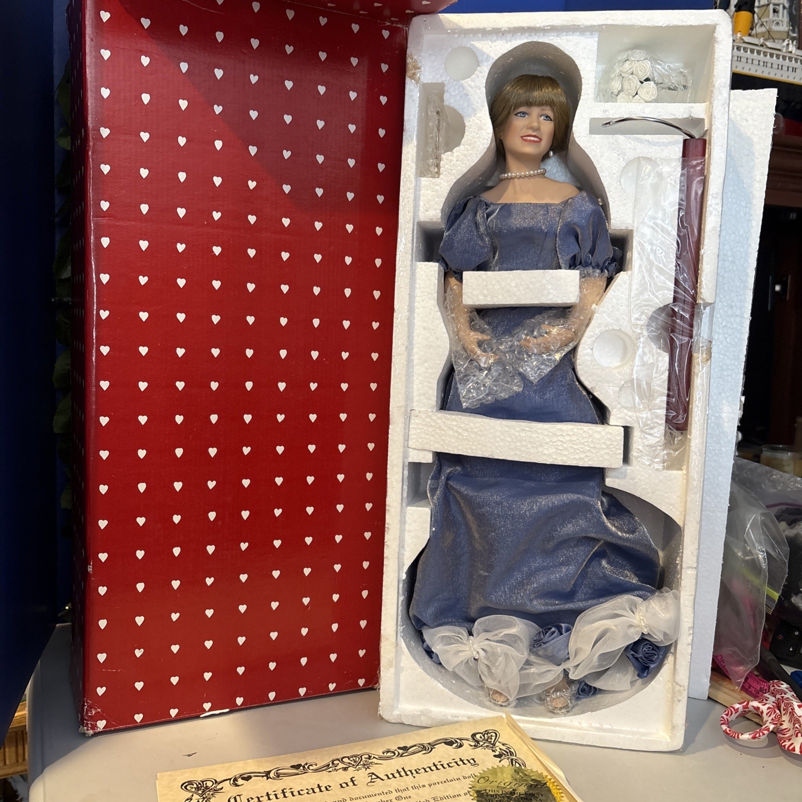 Franklin Mint Princess Diana Queen Of Hearts