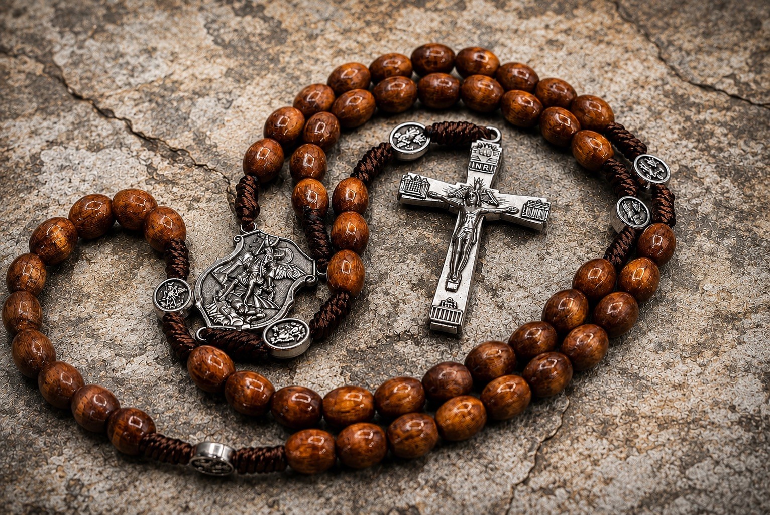The Guardian Rosary | St. Michael Rosary Beads | Handmade Catholic Rosaries The Guardian Rosary | St. Michael Rosary Beads | Handmade Catholic Rosaries