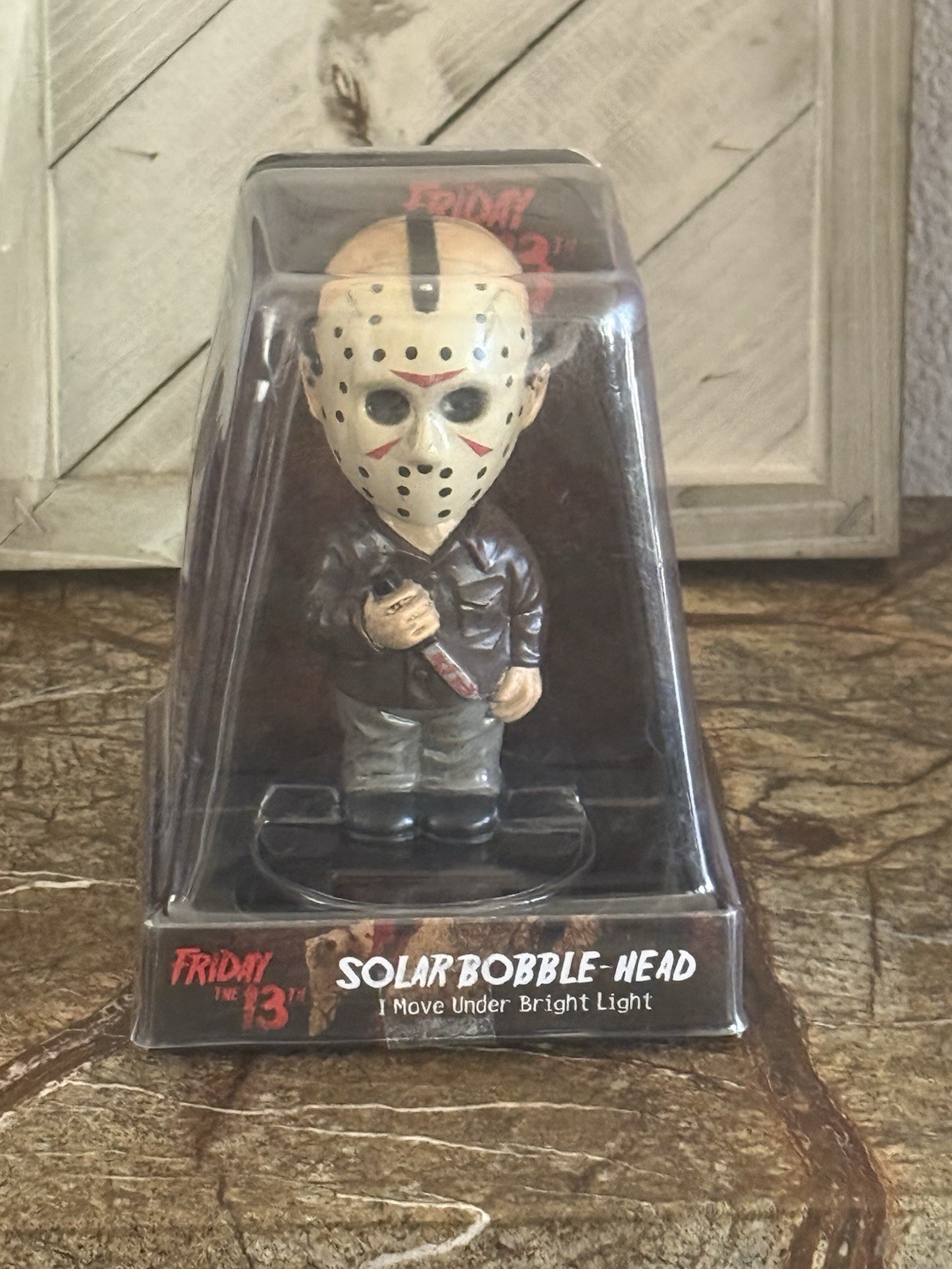 Friday The 13th Jason Voorhees Solar Bobble Head Figure Spirit Halloween Friday The 13th Jason Voorhees Solar Bobble Head Figure Spirit Halloween