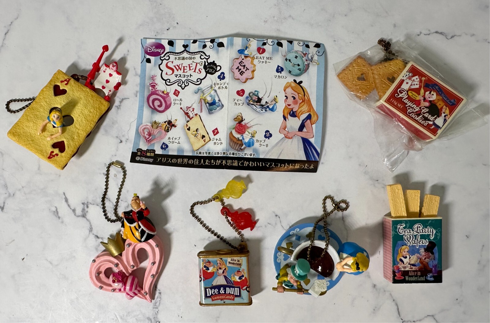 RARE Re-ment Alice in Wonderland LOT Mysterious Sweets Mascots JAPAN Phone Charm