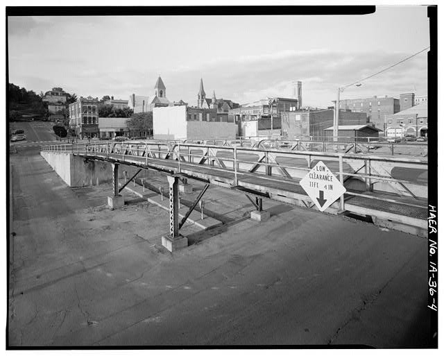 Burlington Iowa 1903 Sixth Street Viaduct Valley Street Ramp Railroad Bridge