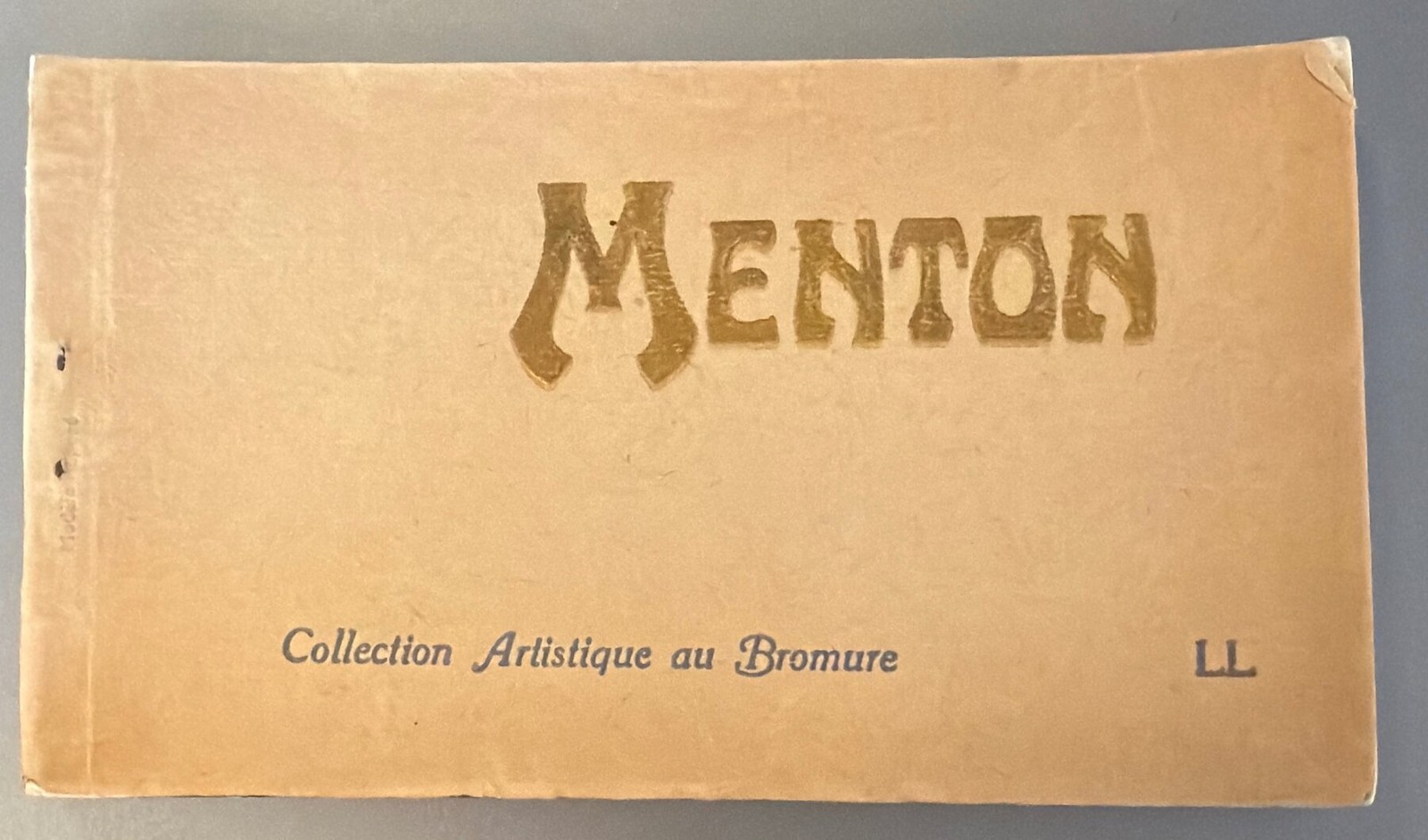 Menton France Souvenir Postcard Booklet c1900s LL Bromure Collection 12 Views Menton France Souvenir Postcard Booklet c1900s LL Bromure Collection 12 Views