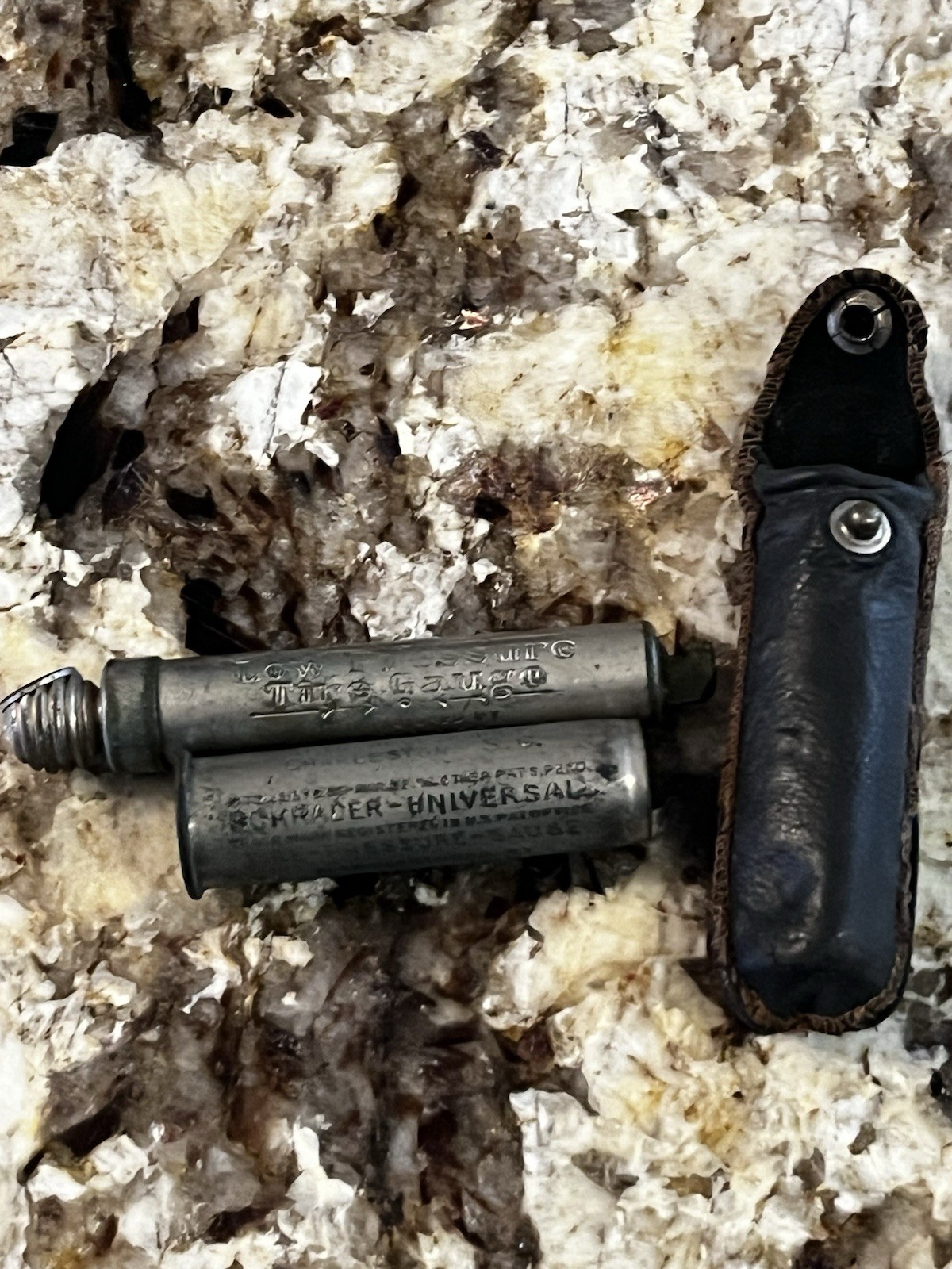 Vintage Lot Of 2 Schrader Tire Pressure Gauges, Passenger & Balloon, Brooklyn NY