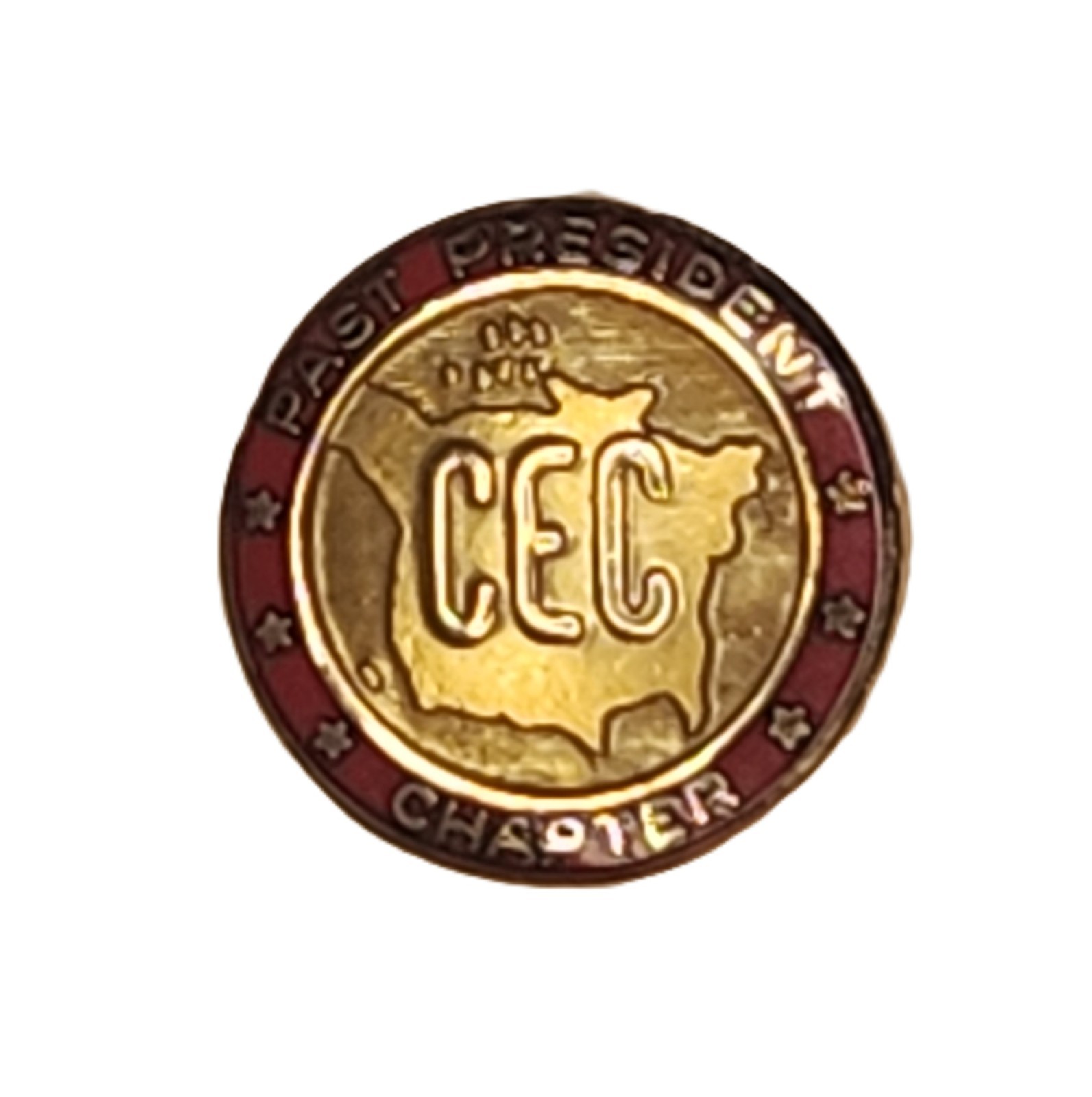 Vintage Balfour LGB CEC Past President Gold Pin 2.37g Stamped 10K / 14K Dbl Die