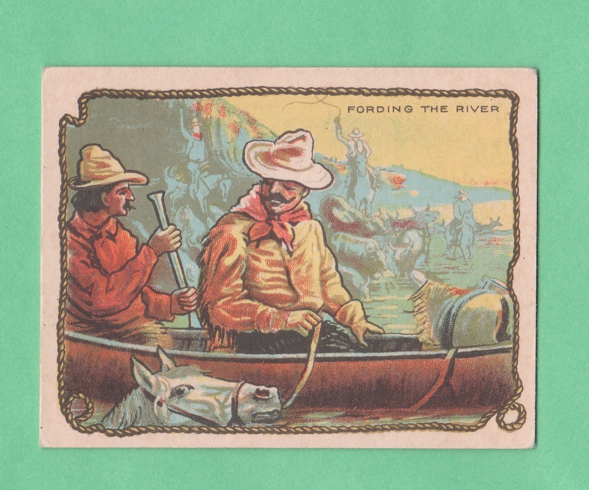 1930s V290 Hamilton Cowboy Series # 7  Ex-exmnt  Fording the River