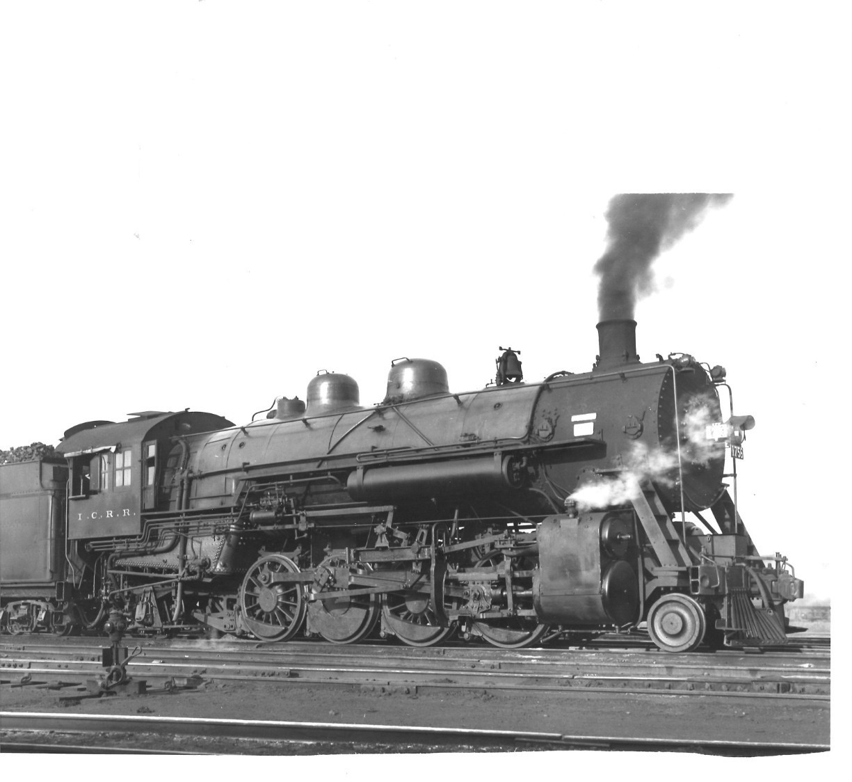 Vintage Illinois Central Railroad Steam Locomotive Photo #1756 2-8-2 Chicago IL Vintage Illinois Central Railroad Steam Locomotive Photo #1756 2-8-2 Chicago IL