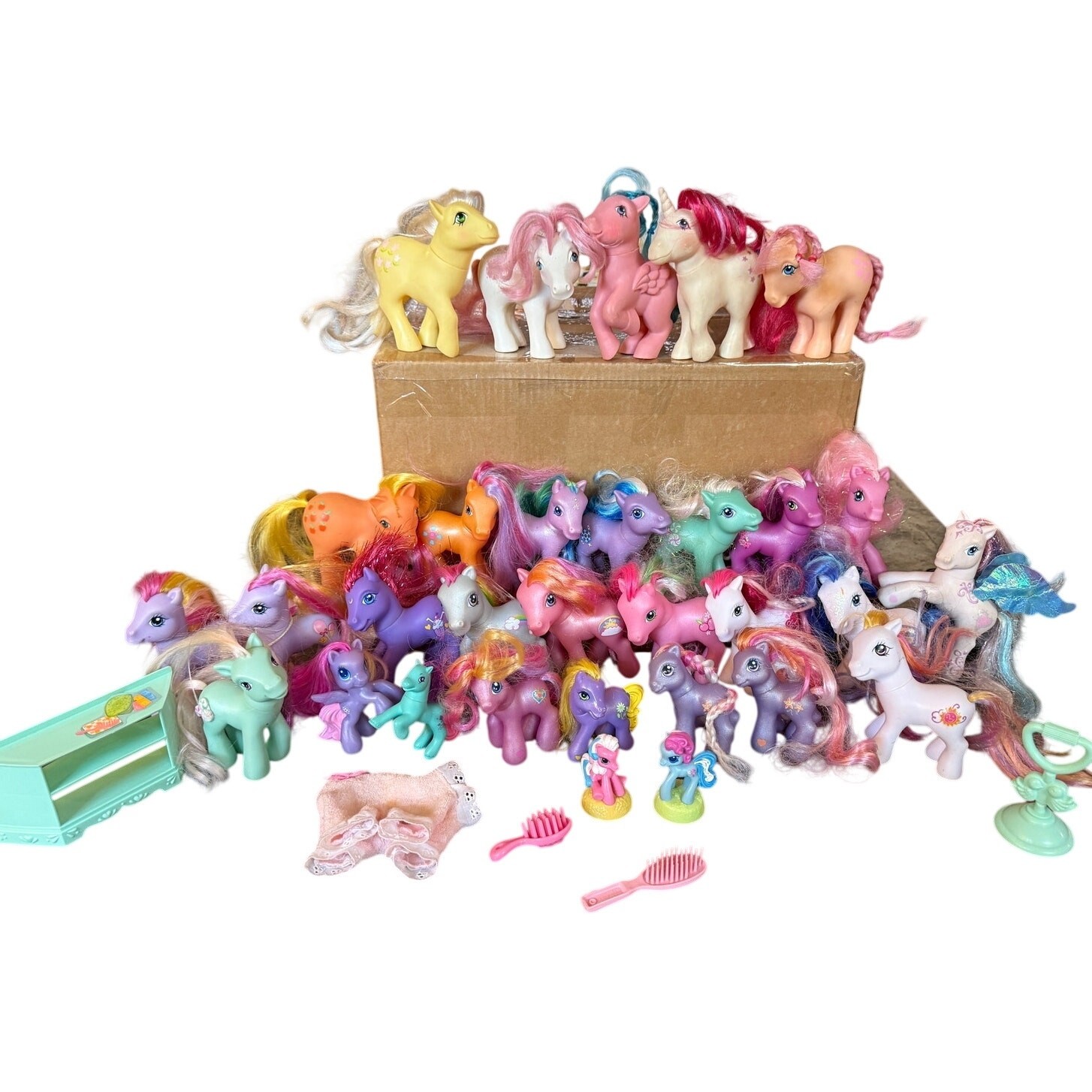 Vtg My Little Pony Lot G1 G3 1980s 2000s MLP Mixed Figures Accessories Hasbro