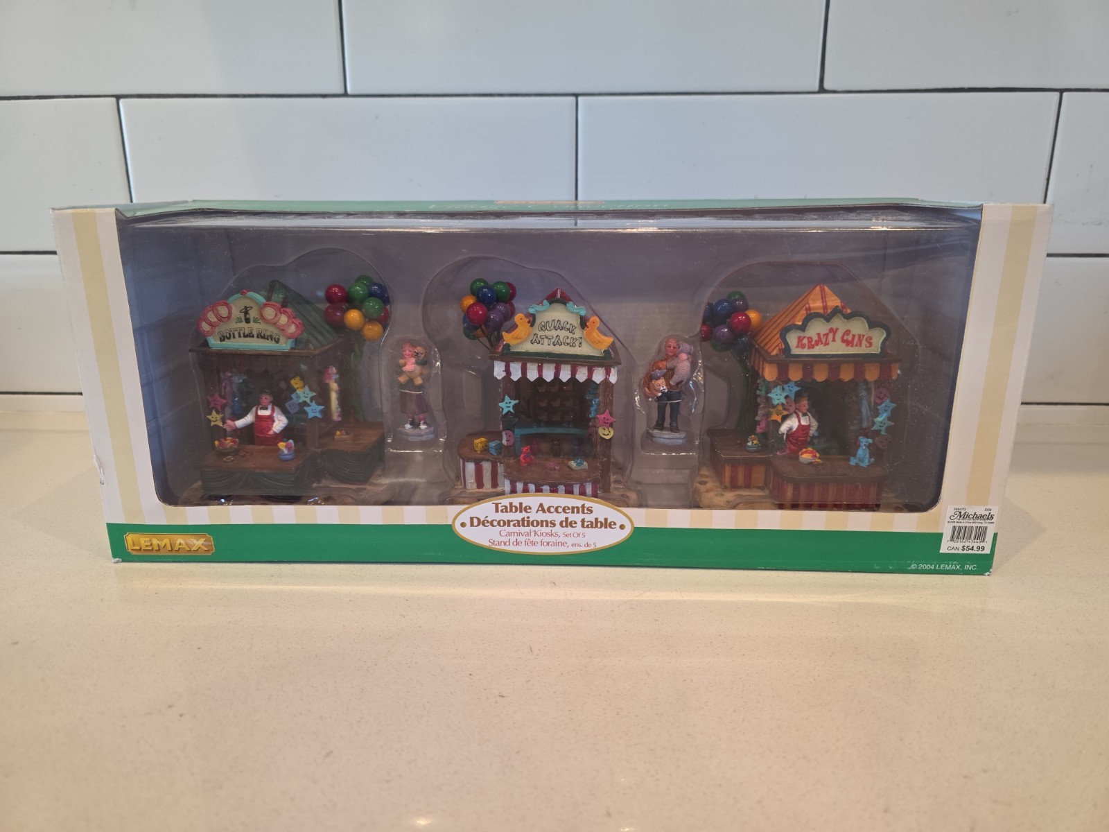 Lemax Village Carnival Kiosks Set of 5 Table Accents 2004 Michaels Exclusive Lemax Village Carnival Kiosks Set of 5 Table Accents 2004 Michaels Exclusive