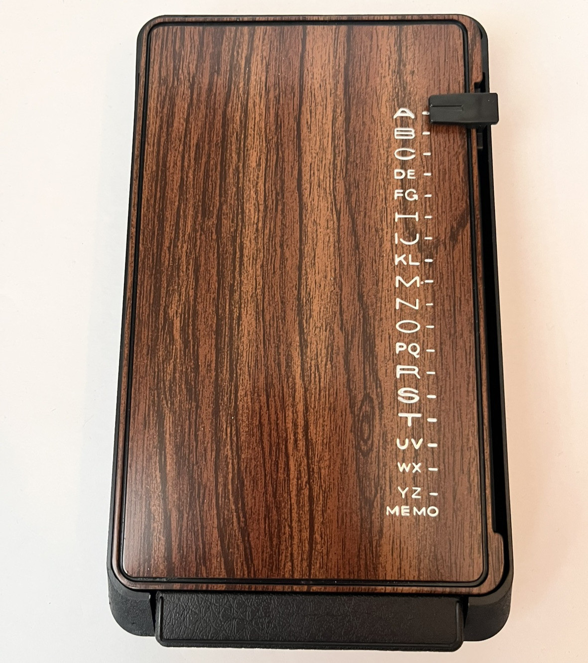 Vintage Telephone Index Brown Wood Grain Look NOS With Memo Pad Vintage Telephone Index Brown Wood Grain Look NOS With Memo Pad