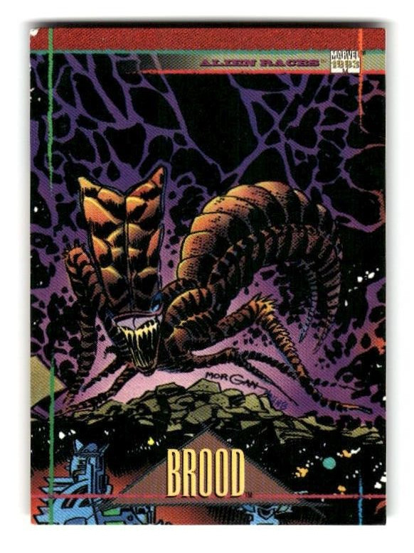 1993 Marvel Alien Races Trading Card #119 Brood