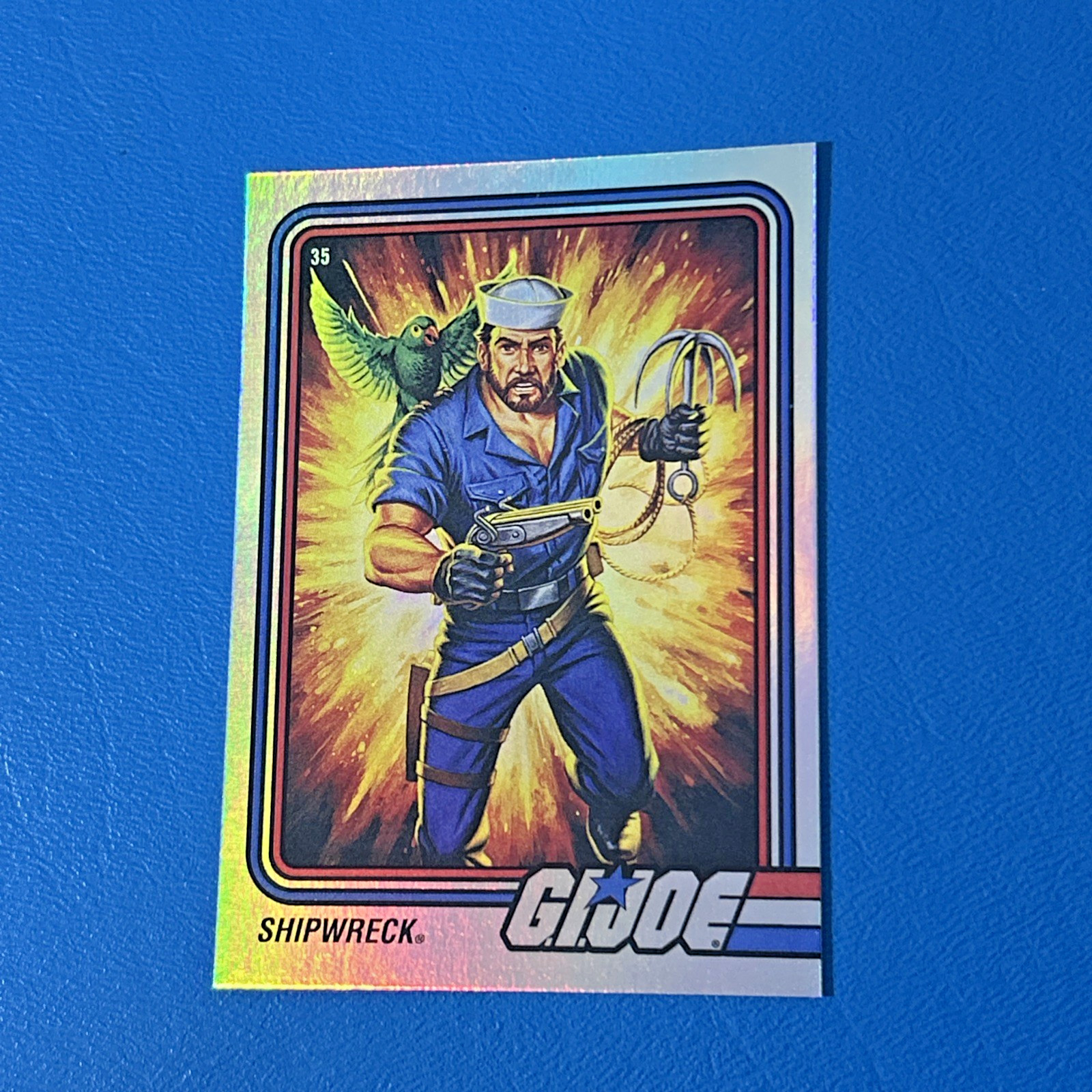 EXTREMELY NICE 2023 SHIPWRECK Hasbro GI Joe SDCC CHROME FOIL RARE Navy Sailor