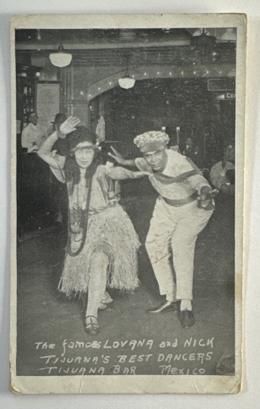 Famous Lovana & Nick Tijuana\'s Best Dancers Tijuana Bar Mexico Postcard Famous Lovana & Nick Tijuana\'s Best Dancers Tijuana Bar Mexico Postcard
