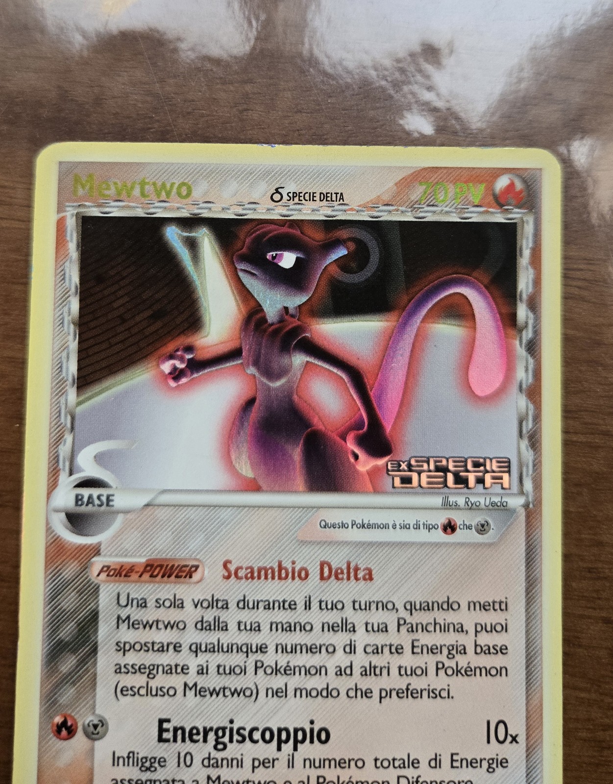 ITA Mewtwo 12/113 Holo EX Specie Delta EX Delta Species Rare Pokemon card