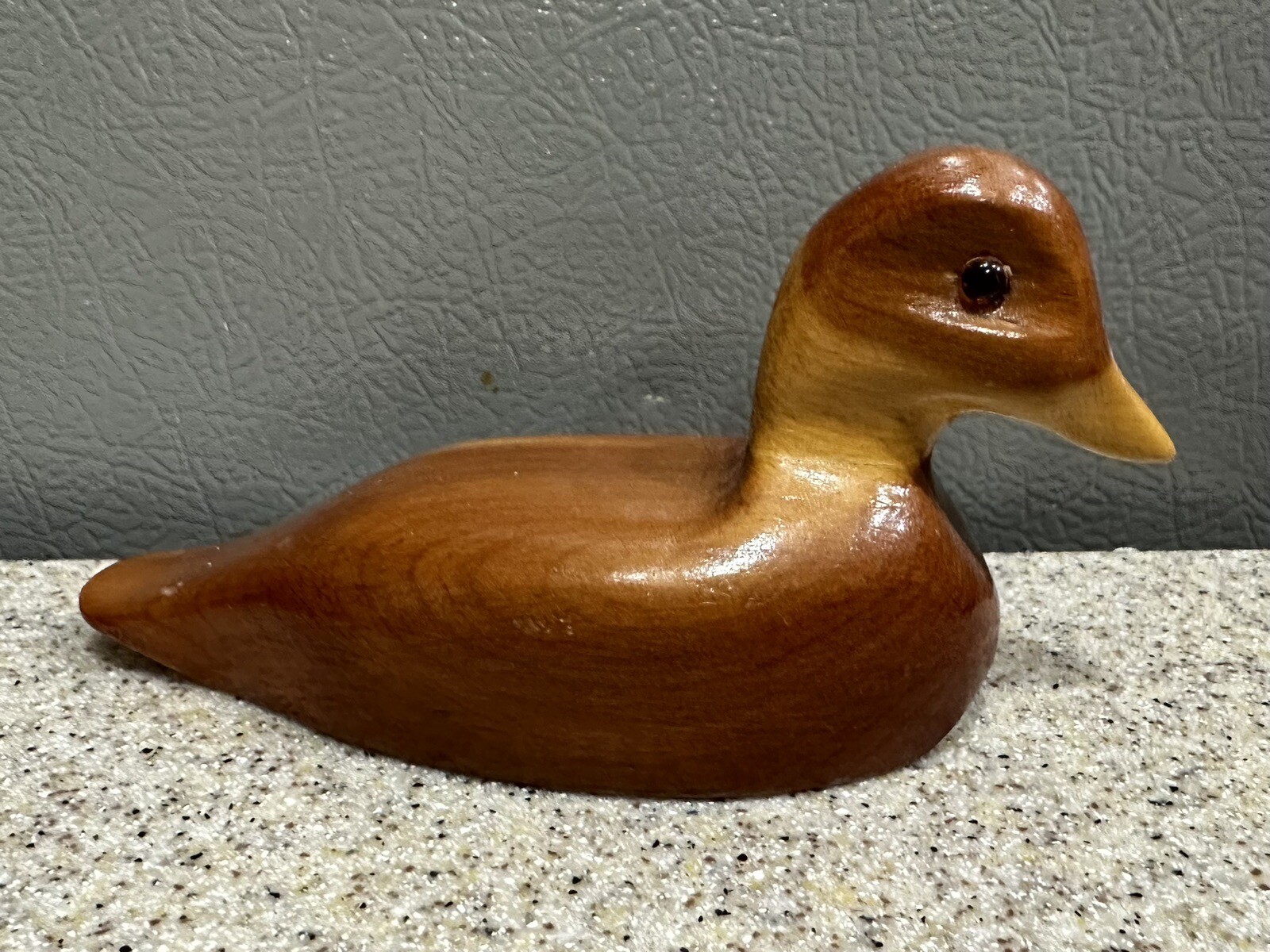 Beautifully Handcrafted 2.5”x5” Wood Duck by Charles B Ingle in EUC Beautifully Handcrafted 2.5”x5” Wood Duck by Charles B Ingle in EUC
