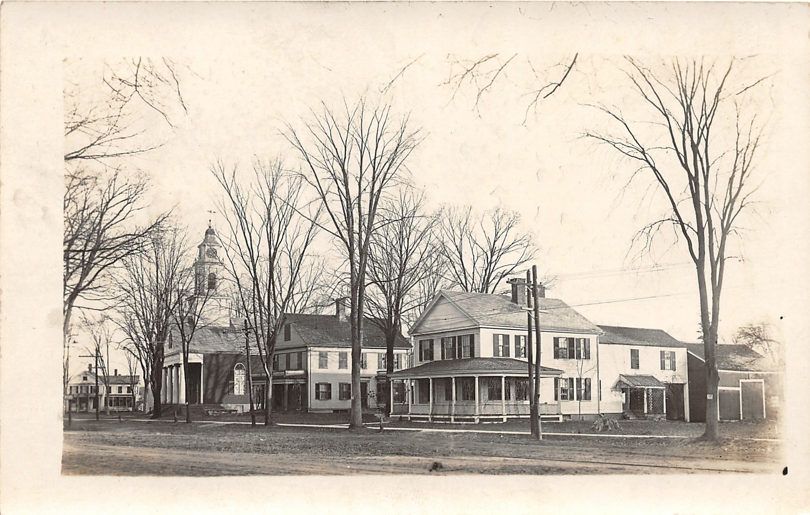 G31/ Cambridge Massachusetts RPPC Postcard c1910 Church Parsonage Home 5