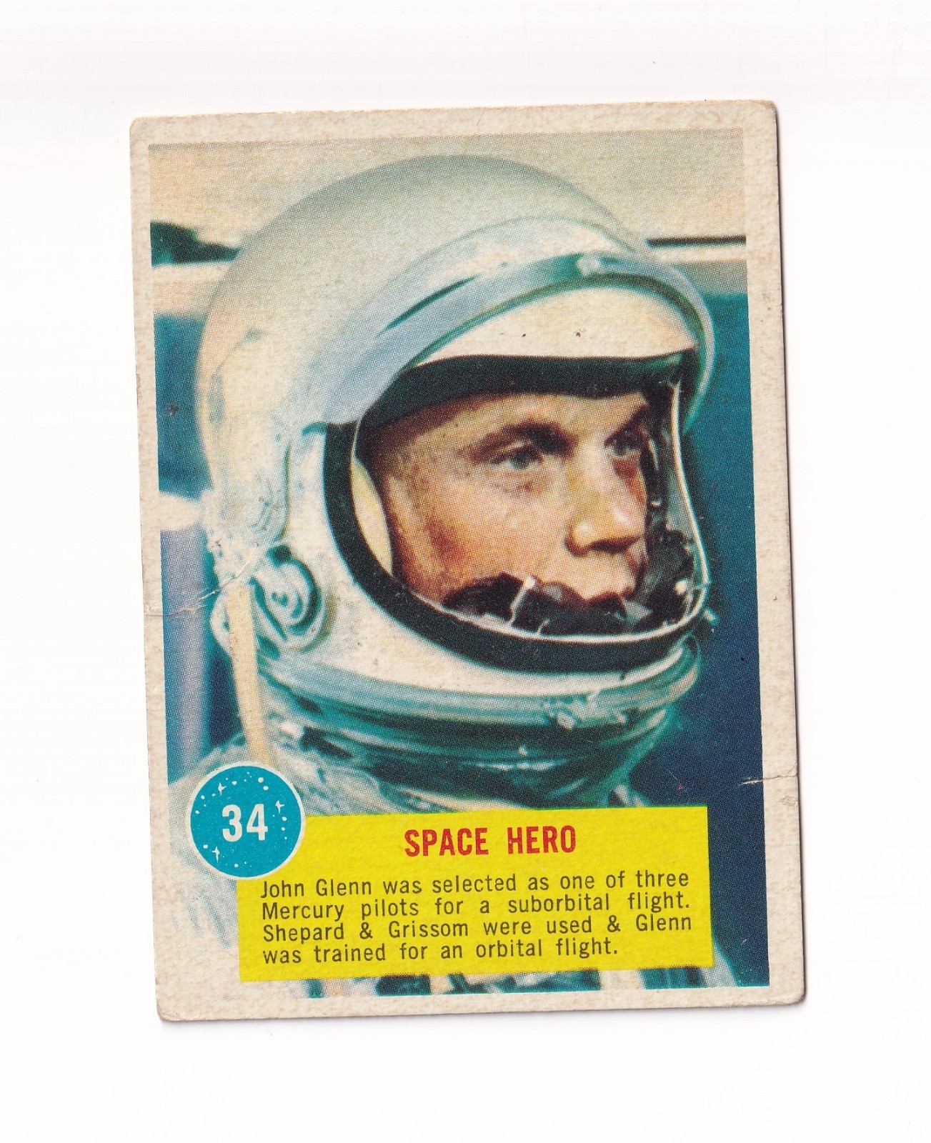1963 Topps Astronaut R709-6 #34 John Glenn