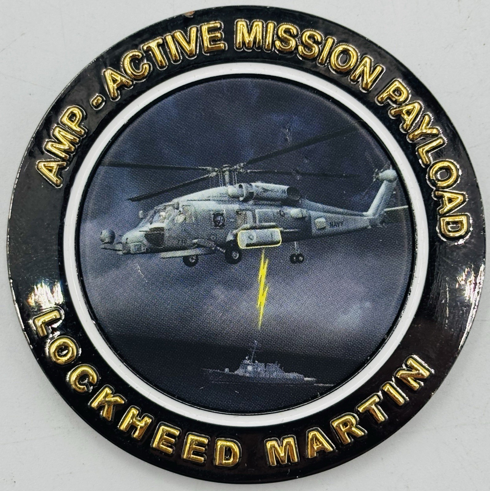 Lockheed Martin AMP & AOEW. AN/ALQ-248 Program 2” Challenge Coin Lockheed Martin AMP & AOEW. AN/ALQ-248 Program 2” Challenge Coin