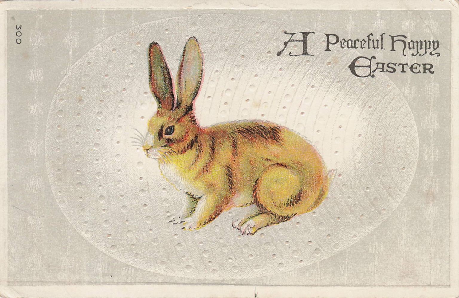 Vintage Embossed Easter Bunny Rabbit Postcard \ Vintage Embossed Easter Bunny Rabbit Postcard \