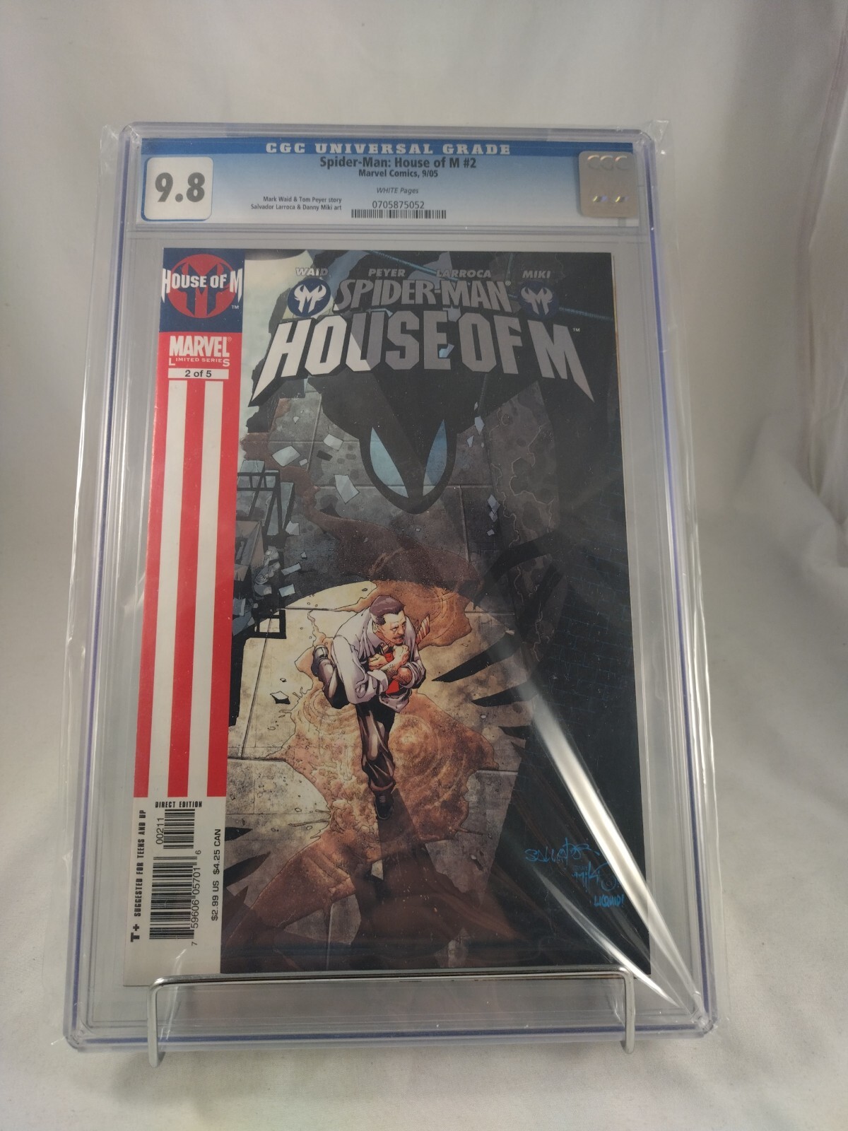 Spider-Man: House of M #2 2005, Marvel 9.8 Waid, Peyer, Salvador Larroca D Spider-Man: House of M #2 2005, Marvel 9.8 Waid, Peyer, Salvador Larroca D