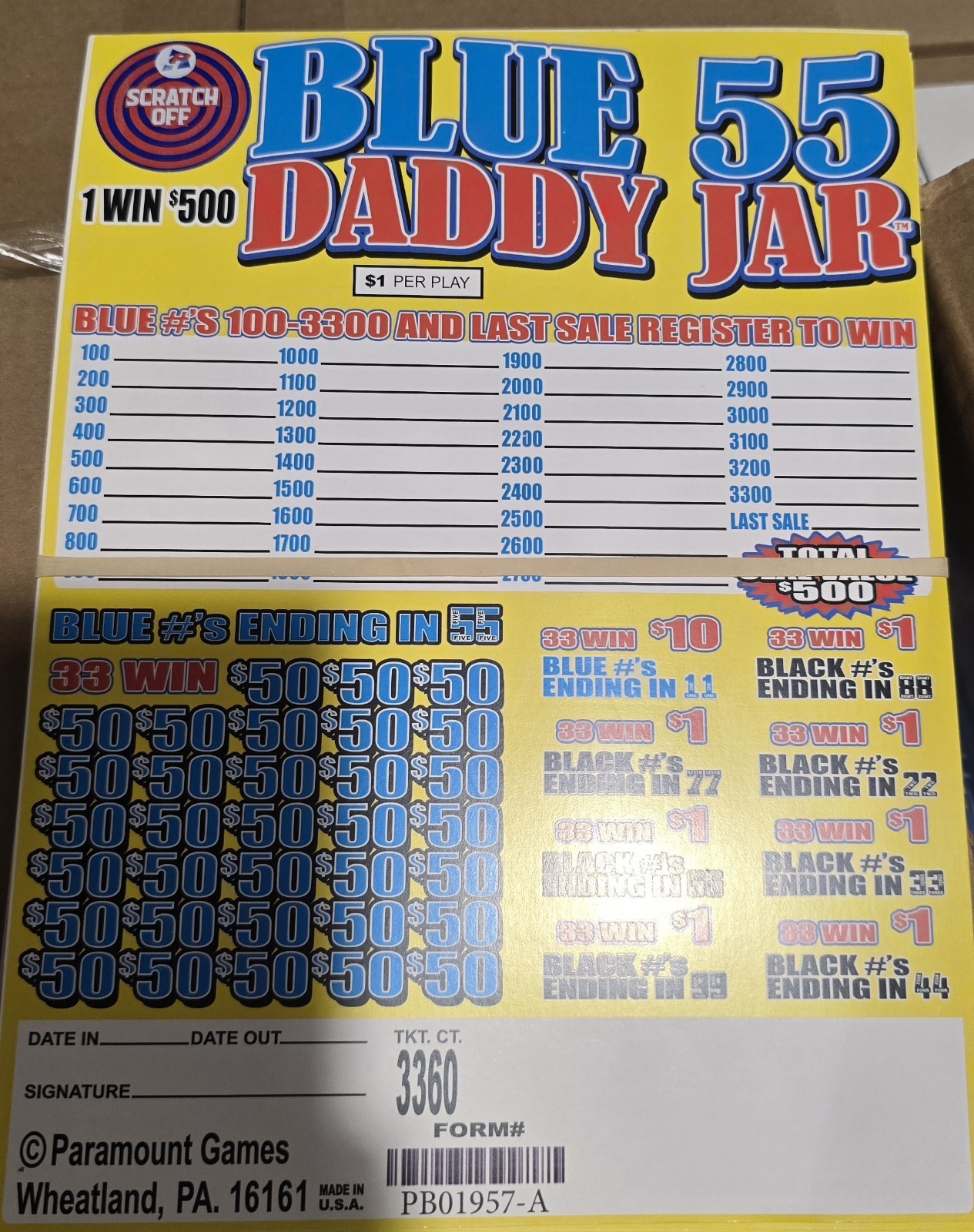 Big Daddy Blue 55s Jar Tickets Big Daddy Blue 55s Jar Tickets