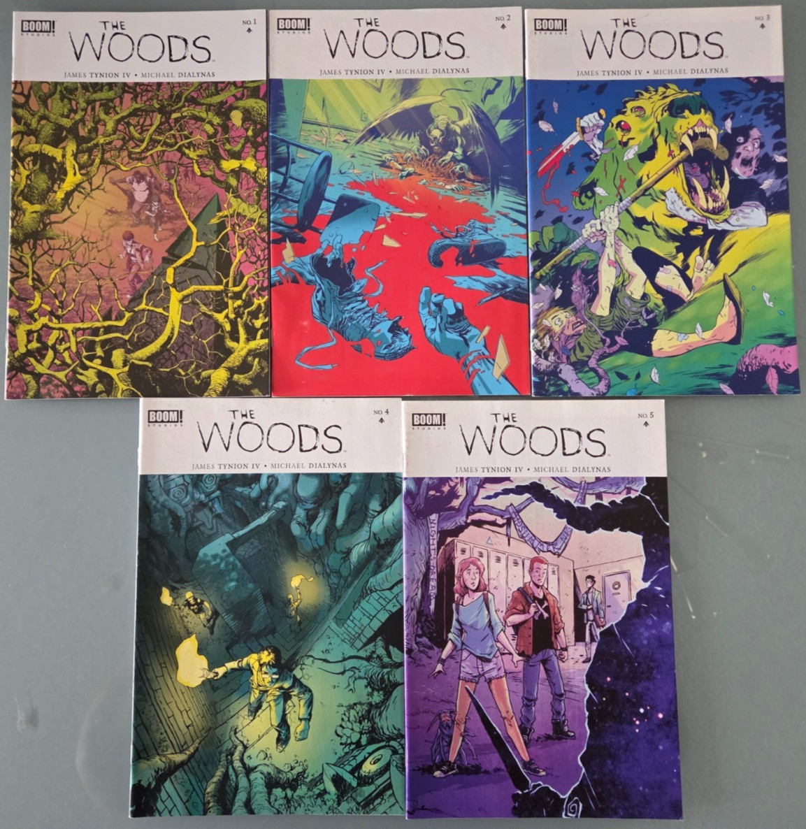 THE WOODS #1-5 (2014) BOOM STUDIOS COMICS RED HOT OPTIONED JAMES TYNION IV THE WOODS #1-5 (2014) BOOM STUDIOS COMICS RED HOT OPTIONED JAMES TYNION IV