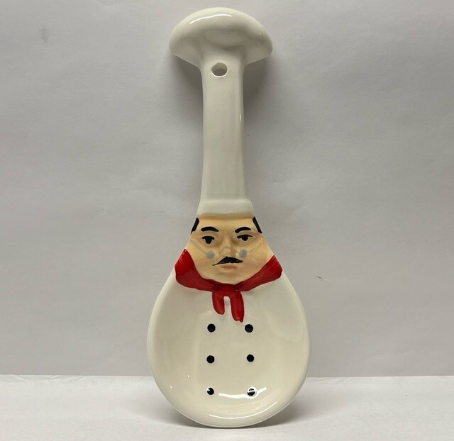 Chef Ceramic Spoon Rest