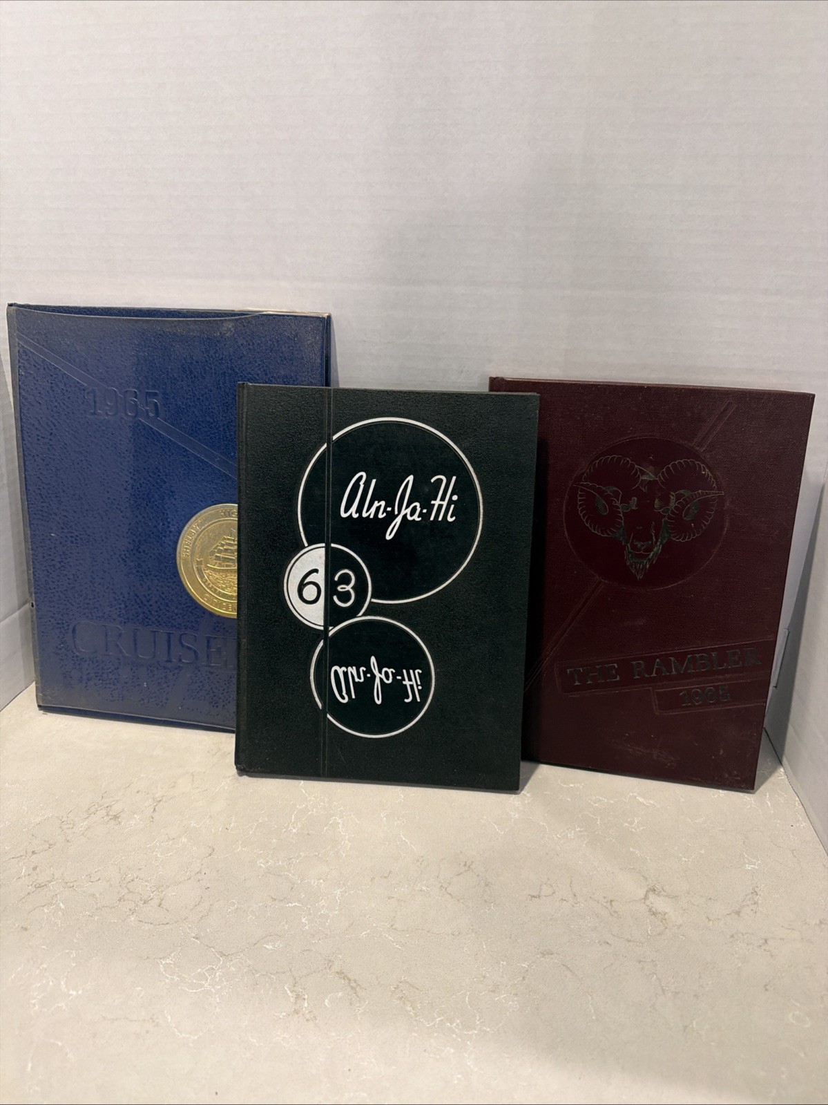 Lot Of 3 Vintage High School Yearbooks 1963 1965 