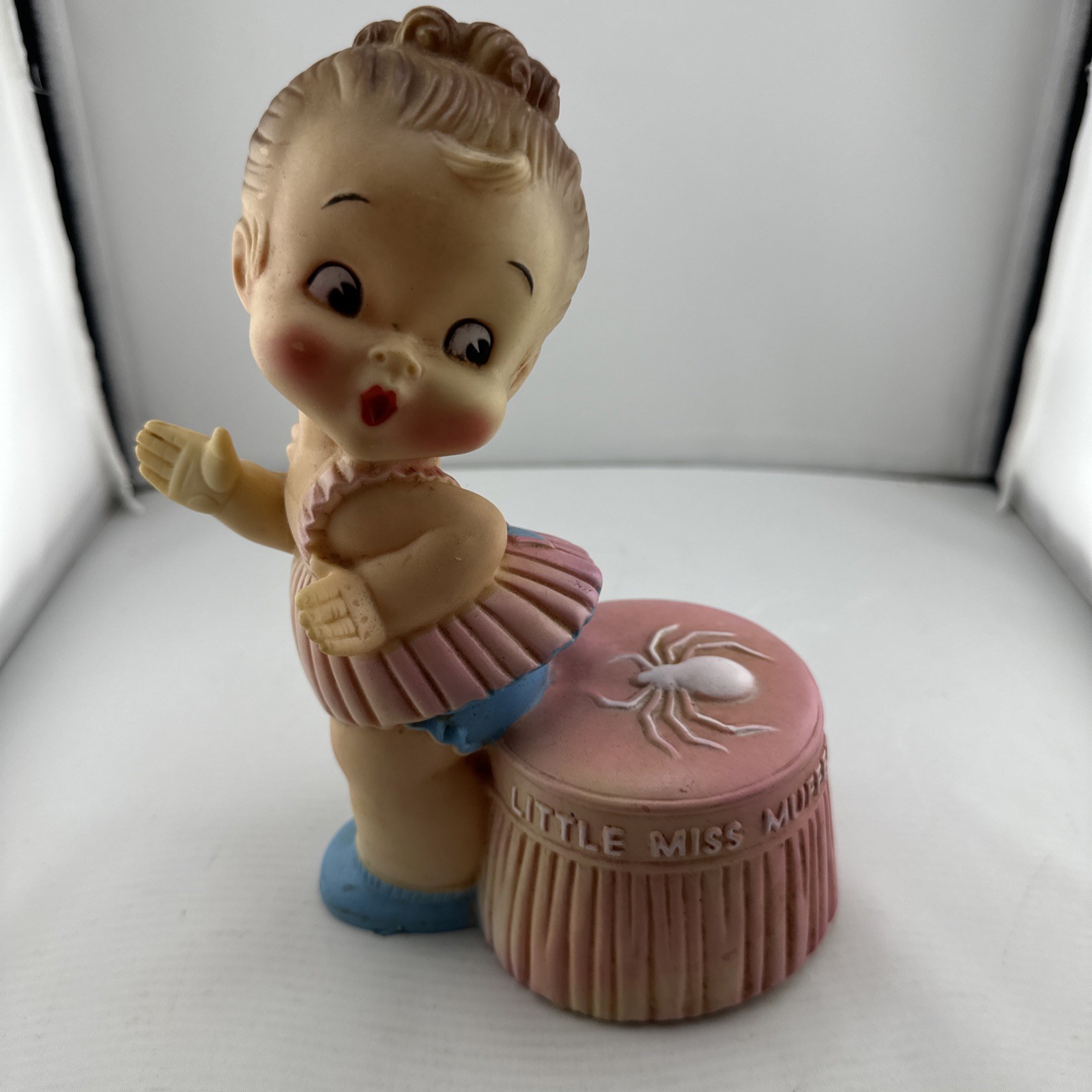 Vintage Alan Jay Little Miss Muffet Nightlight Rubber Toy Doll Cute *No Light ** Vintage Alan Jay Little Miss Muffet Nightlight Rubber Toy Doll Cute *No Light **