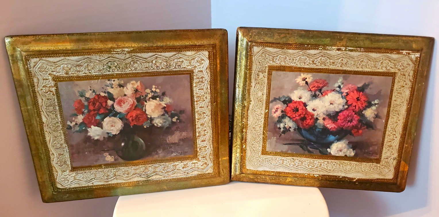 Set of 2 Vintage Ornate Gold Floral Wood Picture Frames 8x10 Fits 5x7 Set of 2 Vintage Ornate Gold Floral Wood Picture Frames 8x10 Fits 5x7