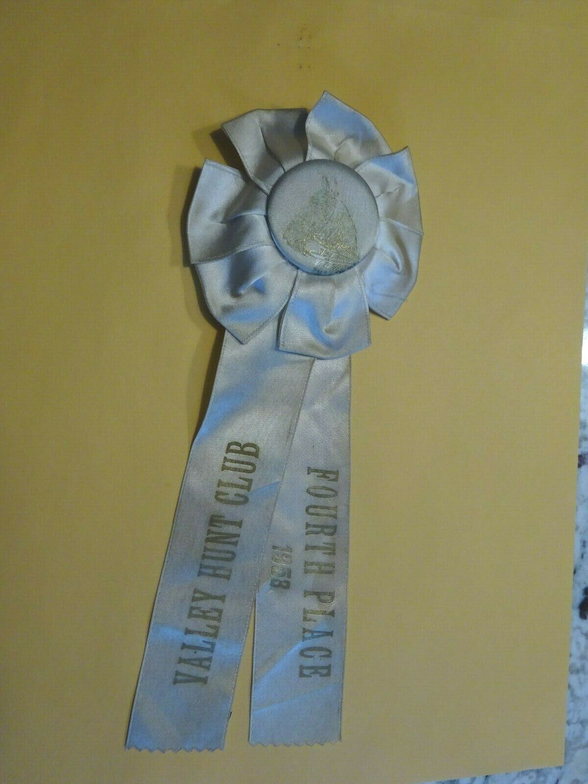 1958 Valley Hunt Club Horse Ribbon