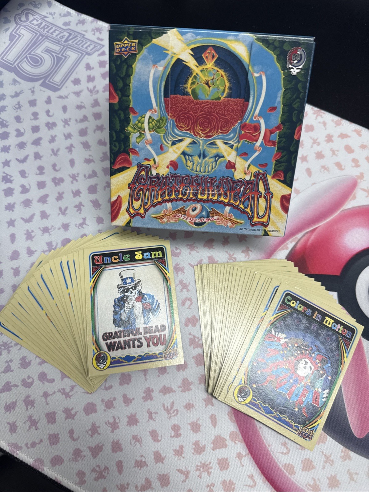2025 UD Grateful Dead COMPLETE **50 CARD BASE SET** w/ **EMPTY**Box  Sold As Is