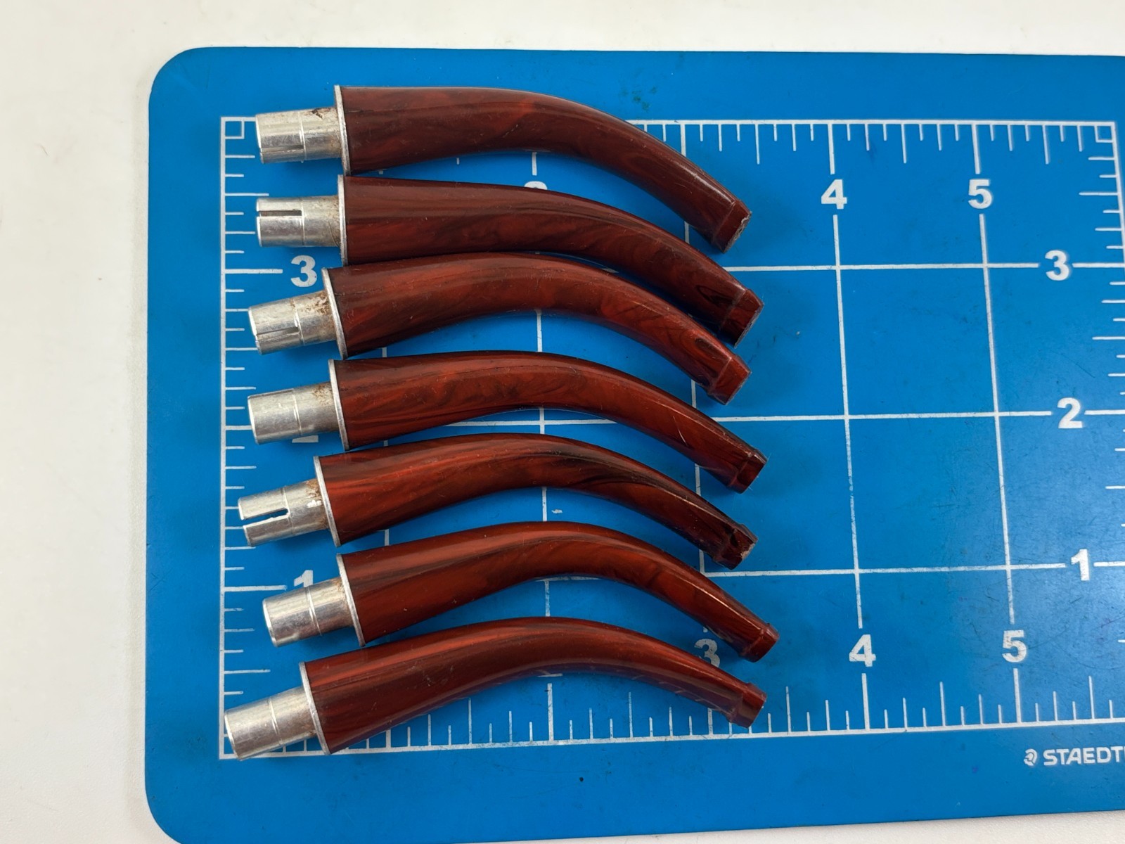 Judd\'s Lot of 7 Never Used Plastic Cumberland Pipe Stems w/6mm Tenons