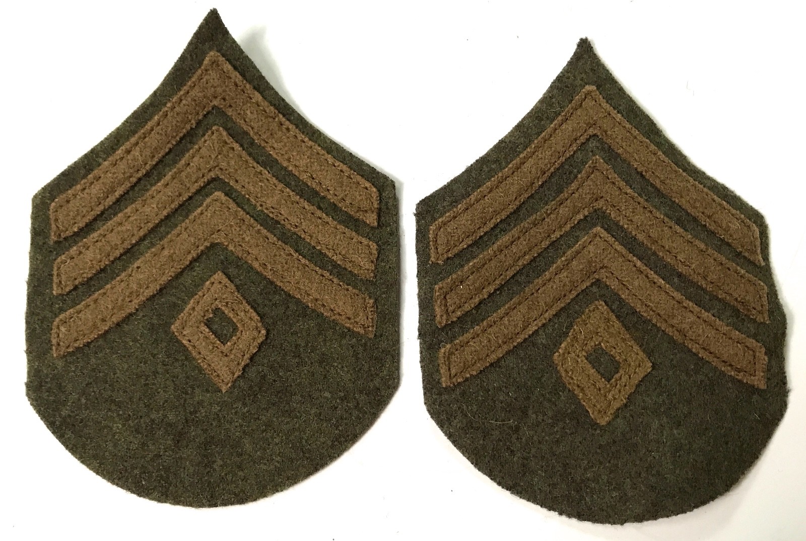  WWI US ARMY INFANTRY 1ST SERGEANT SLEEVE RANK CHEVRONS