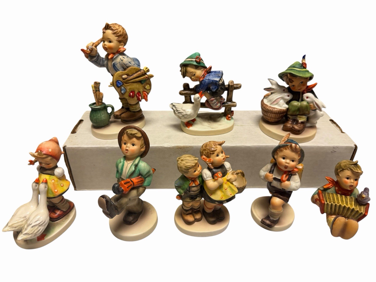 vintage hummel figures collection - some signed, 50’s , retro, great condition vintage hummel figures collection - some signed, 50’s , retro, great condition