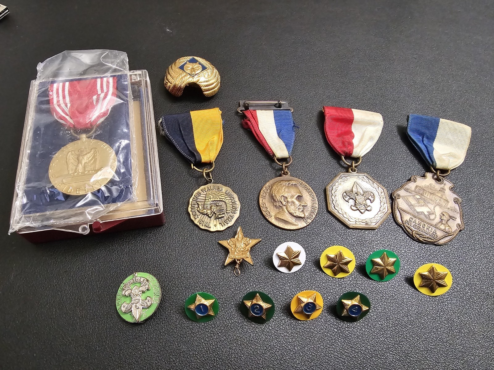 Huge Vintage Boy Scout Lot You Get It All. Badges, And Pins