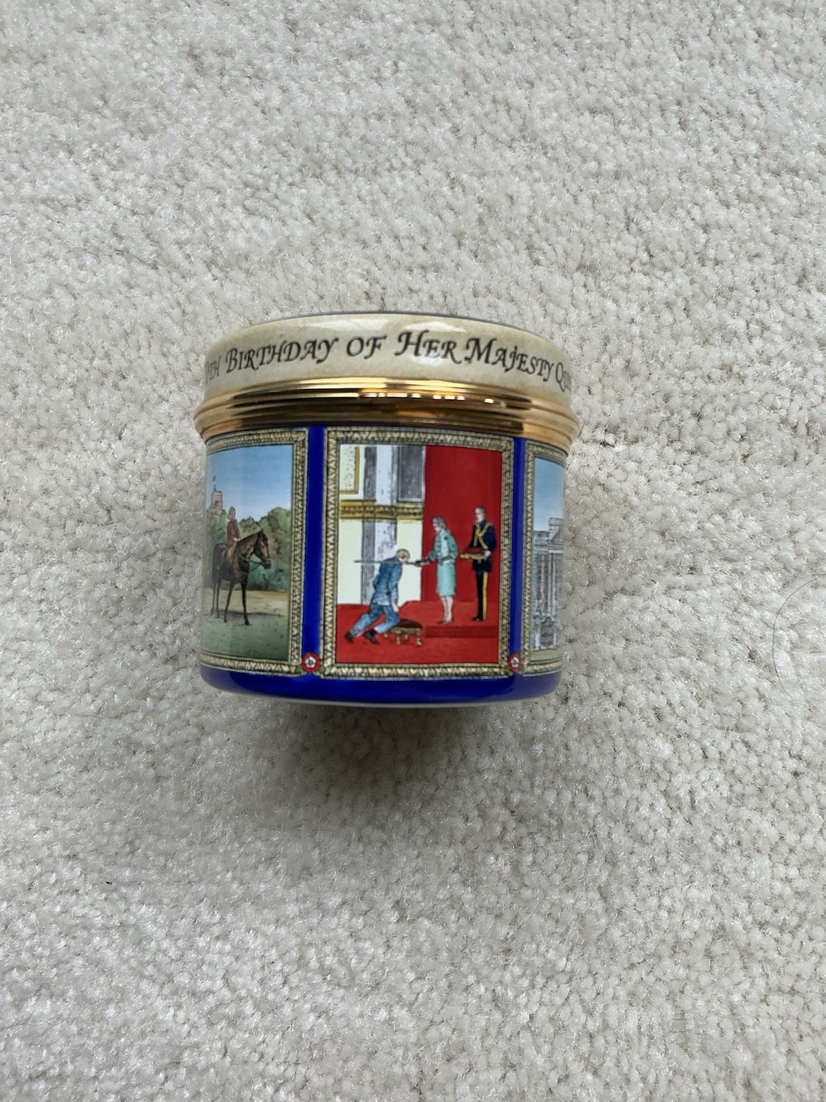 RARE HALCYON DAYS ELIZABETH 2ND 70TH BIRTHDAY CELEBRATION COLLECTIBLE BOX