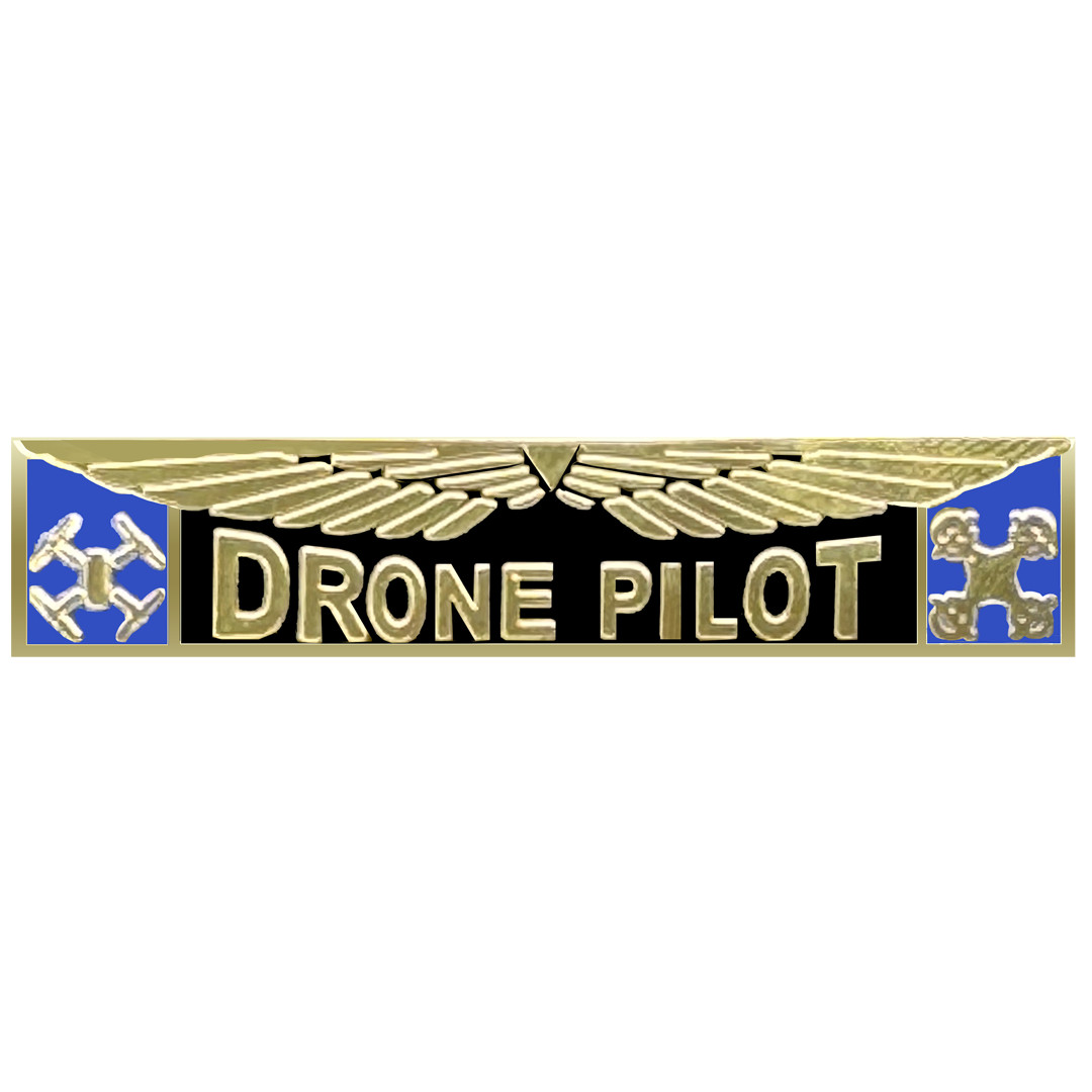 PBX-14-3 DRONE PILOT UAS FAA Commercial Drone Pilot Wings Commendation Bar Pin f