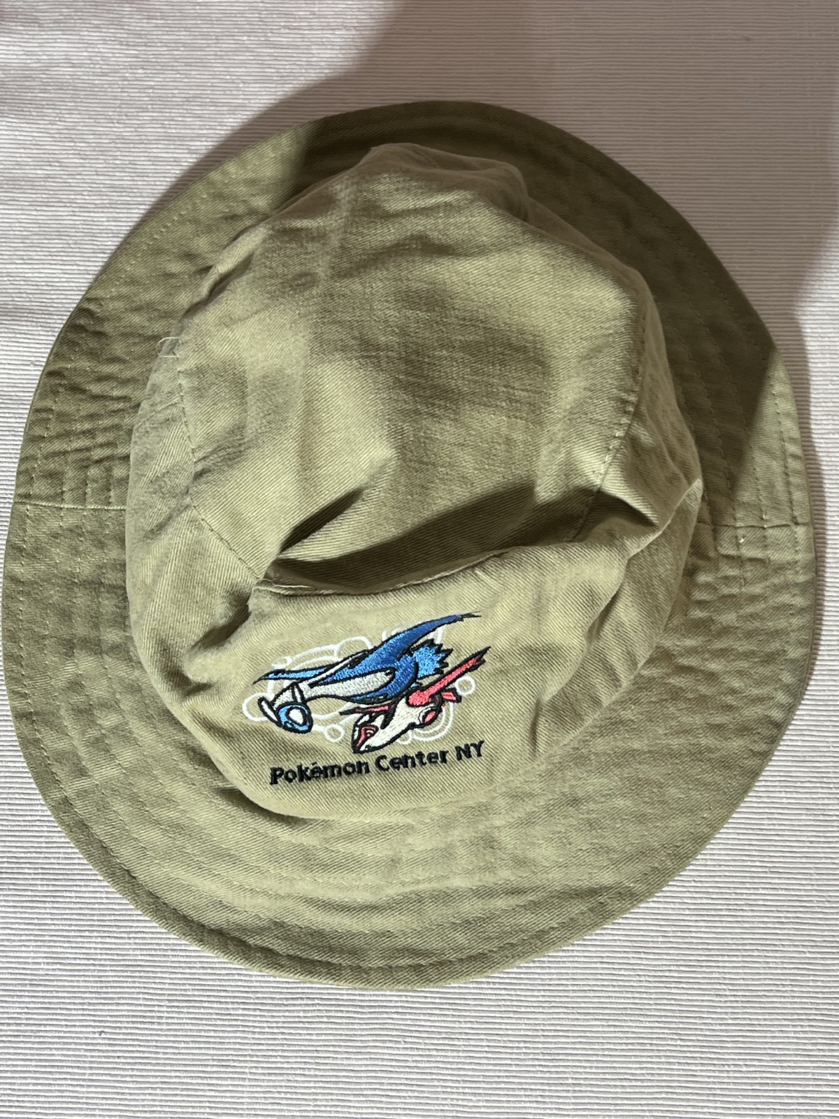 Vintage 2001 Pokemon Center NY Latios Latias Bucket Hat New York Promo Rare OS Vintage 2001 Pokemon Center NY Latios Latias Bucket Hat New York Promo Rare OS