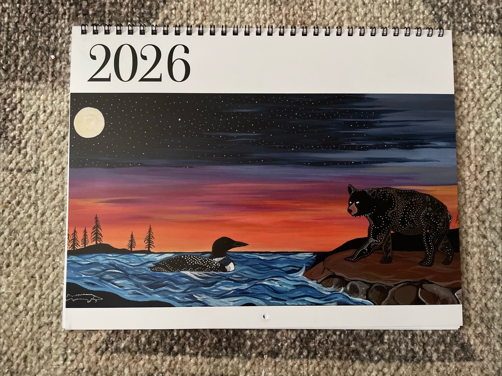 Sam Zimmerman 2026 Calendar/ Ojibwe Minnesota Artist