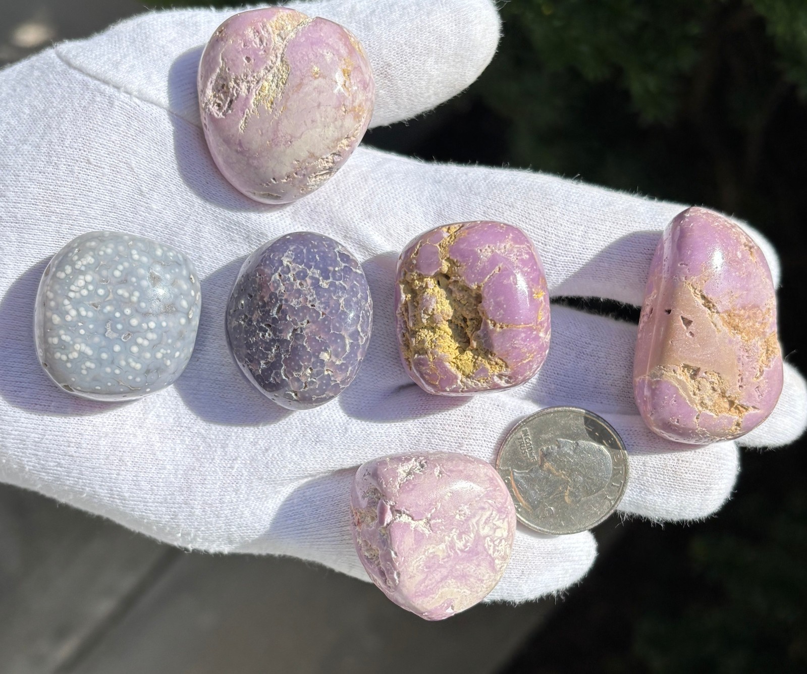 USA SALE 172g LOT 6 LARGE-R PHOSPHOSIDERITE & GRAPE AGATE TUMBLES TUMBLE USA SALE 172g LOT 6 LARGE-R PHOSPHOSIDERITE & GRAPE AGATE TUMBLES TUMBLE