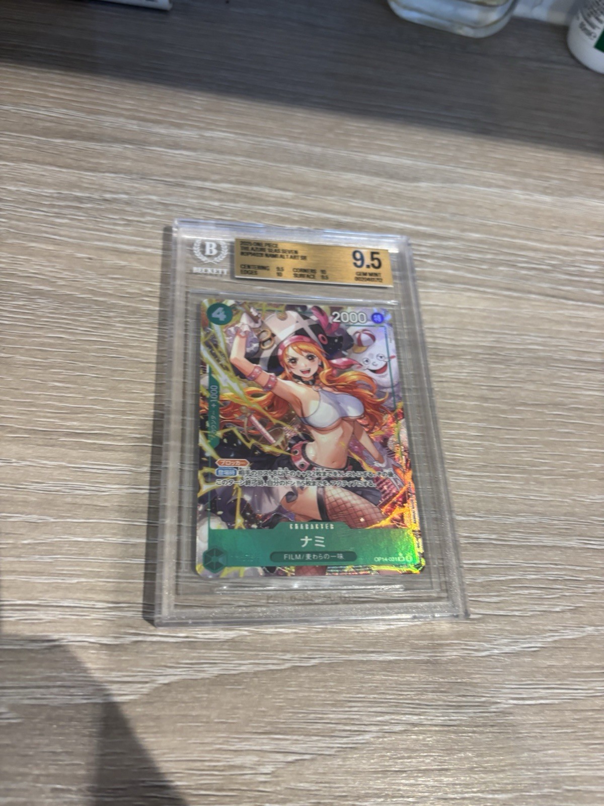 2026 One Piece Azure Sea's Seven OP14-031 NAMI Alt Art SR BGS 9.5 Gem Mint 2026 One Piece Azure Sea's Seven OP14-031 NAMI Alt Art SR BGS 9.5 Gem Mint