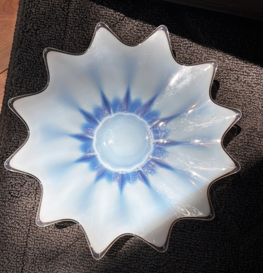 Vintage Fostoria Heirloom Line, 10” Diameter, Shallow, Footed Dish/Tray Vintage Fostoria Heirloom Line, 10” Diameter, Shallow, Footed Dish/Tray