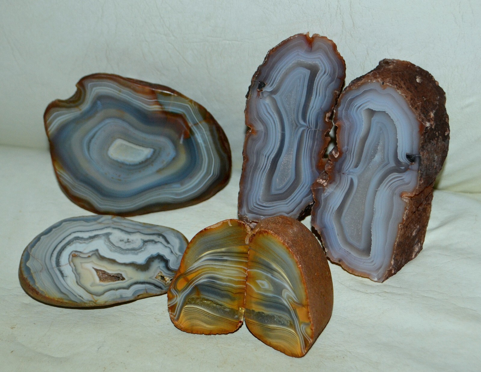 6 pcs Lot Black River Agate from Argentina Bulk * rare