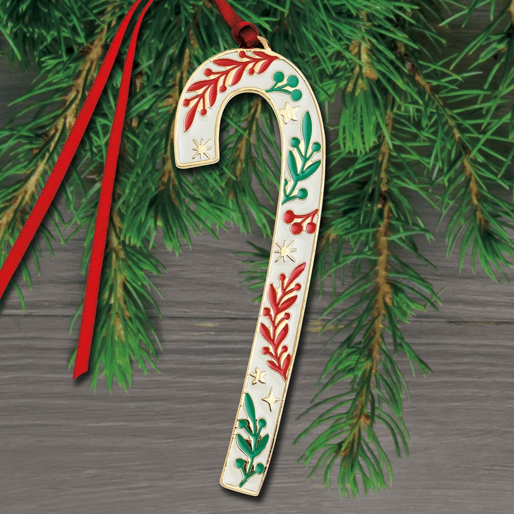 New 2026 Wallace Candy Cane 46th Edition Goldplate & Enamel Ornament NIB New 2026 Wallace Candy Cane 46th Edition Goldplate & Enamel Ornament NIB