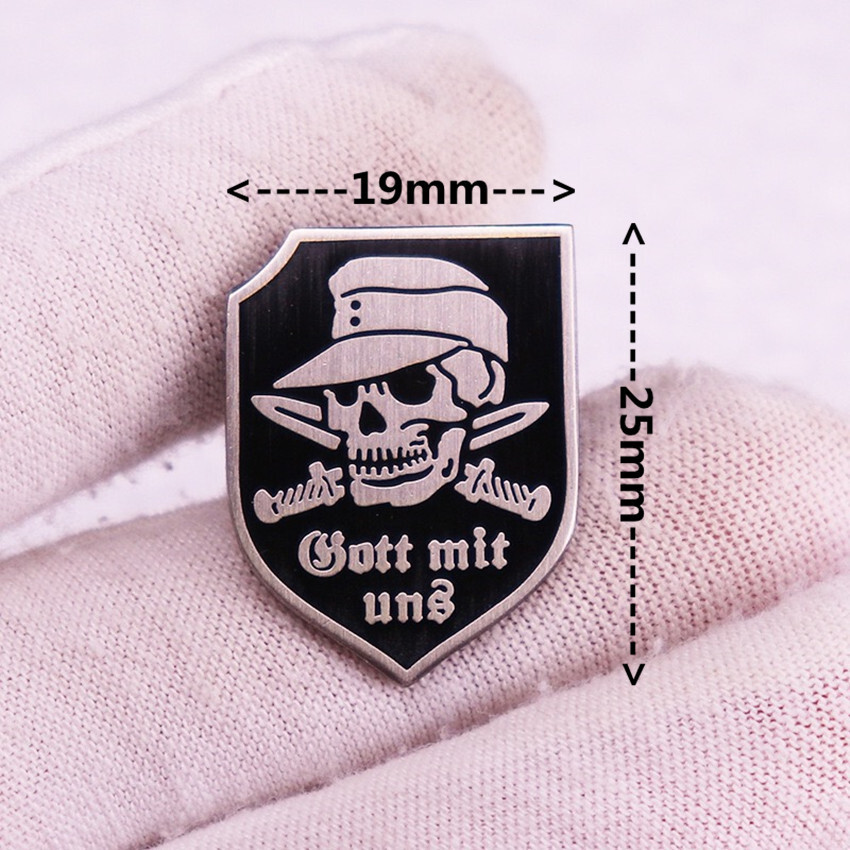 God with us lapel pin vintage black badge Germany wehrmacht brooch