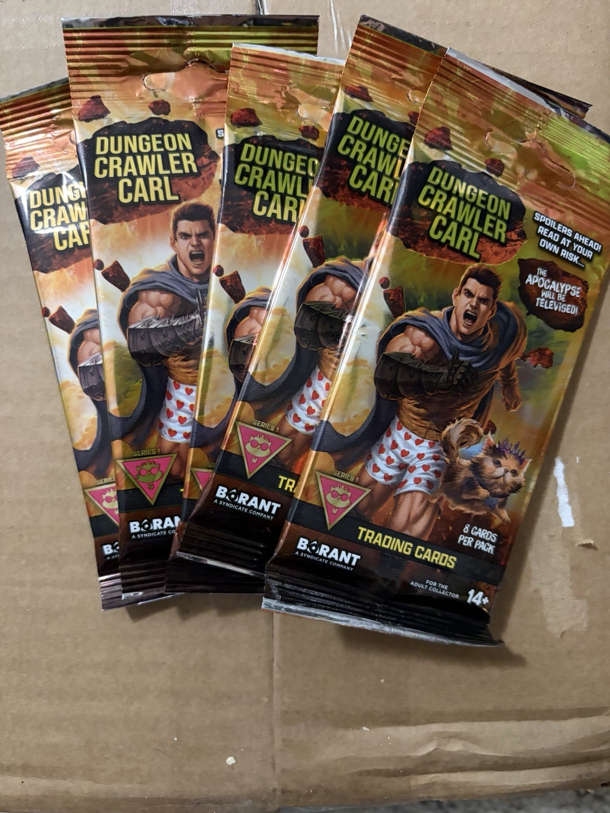 Dungeon Crawler Carl Series 1 Trading Card 1 Sealed Borant Princess Donut 5Packs