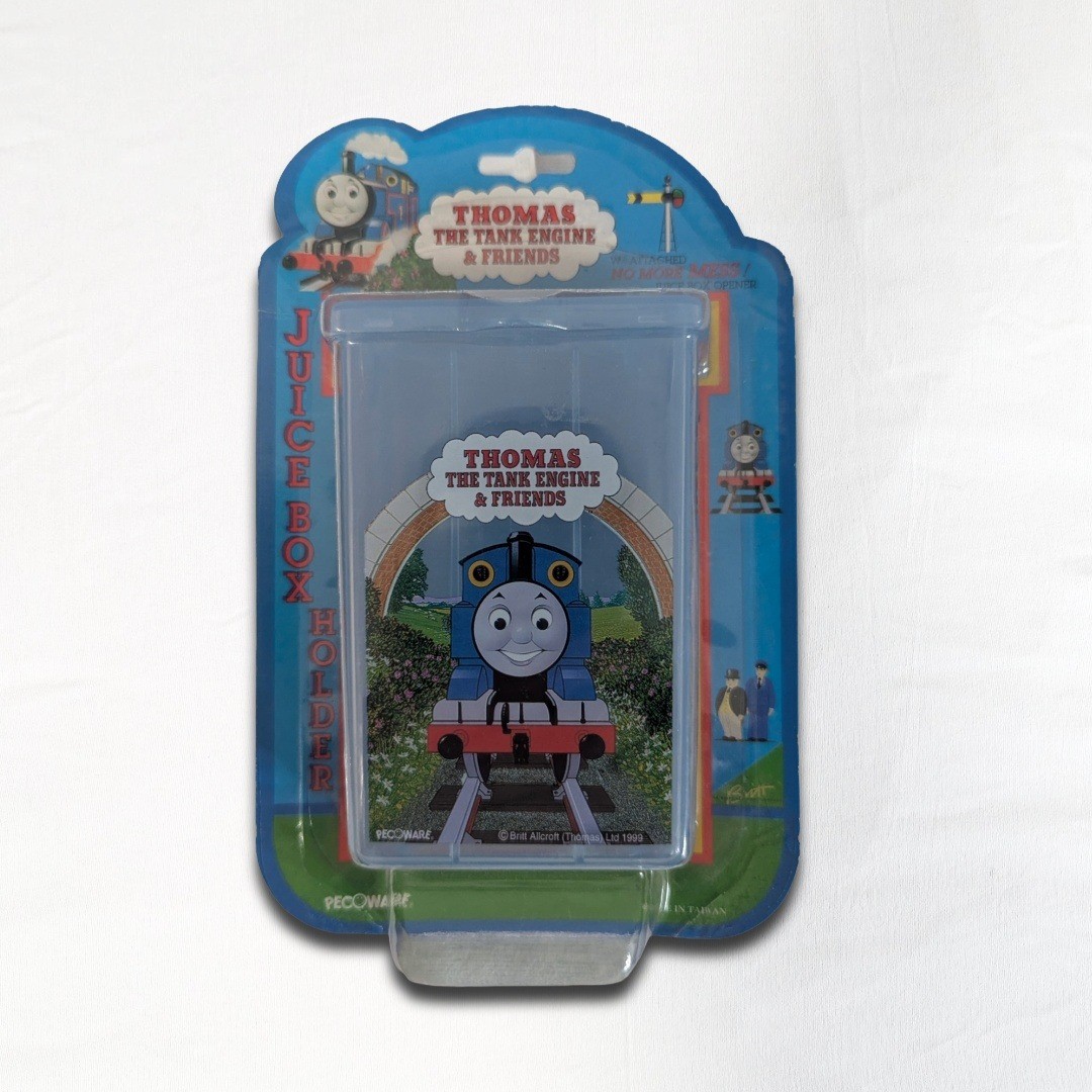 Vintage 1999 Thomas The Tank Engine Juice Box Holder Pecoware New On Card NOS