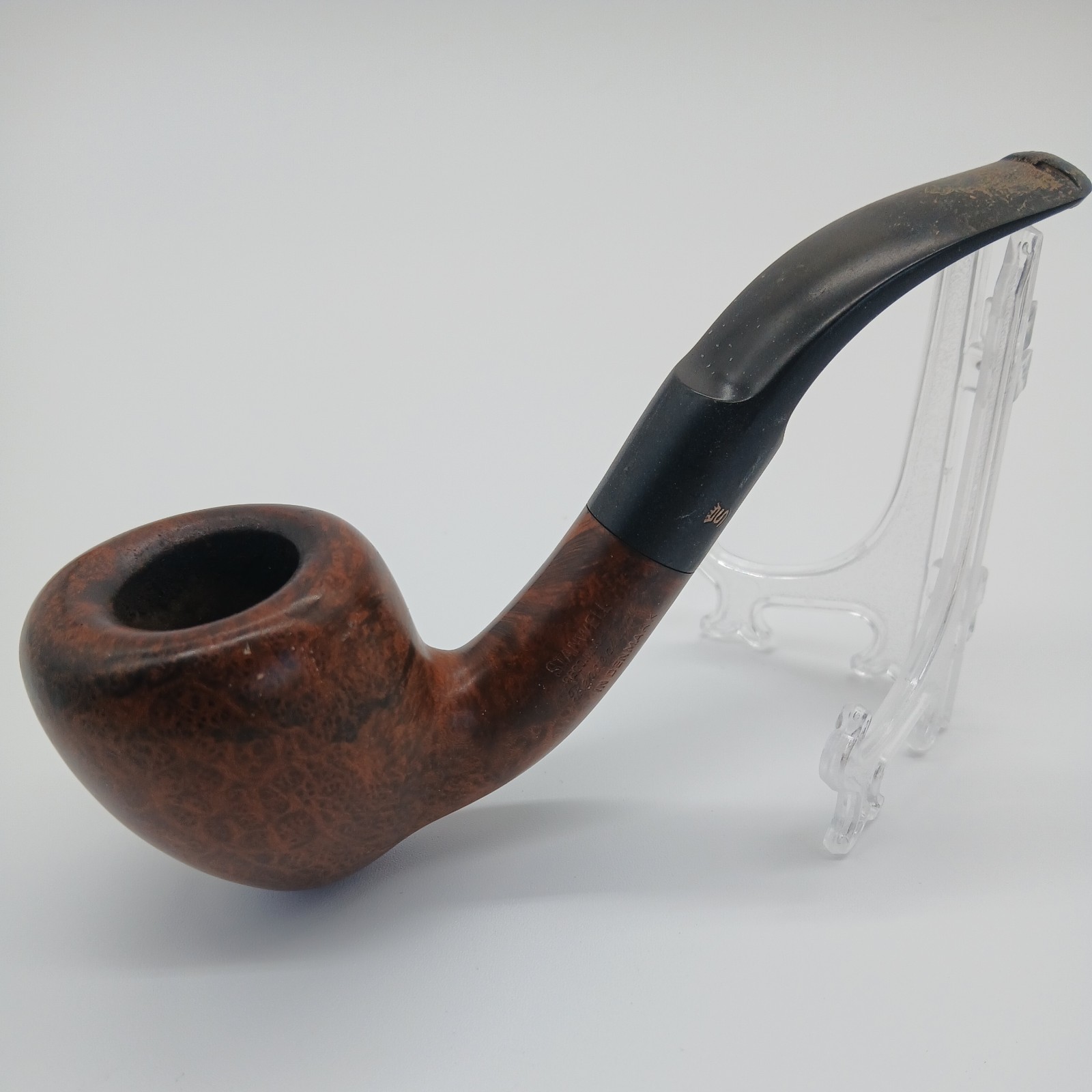 Vintage Stanwell Pipe 23 REGD No. 969-48 Carved Bent Vintage Stanwell Pipe 23 REGD No. 969-48 Carved Bent