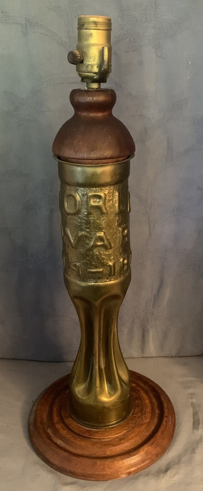 Trench Art Lamp World War I Trench Art Lamp World War I